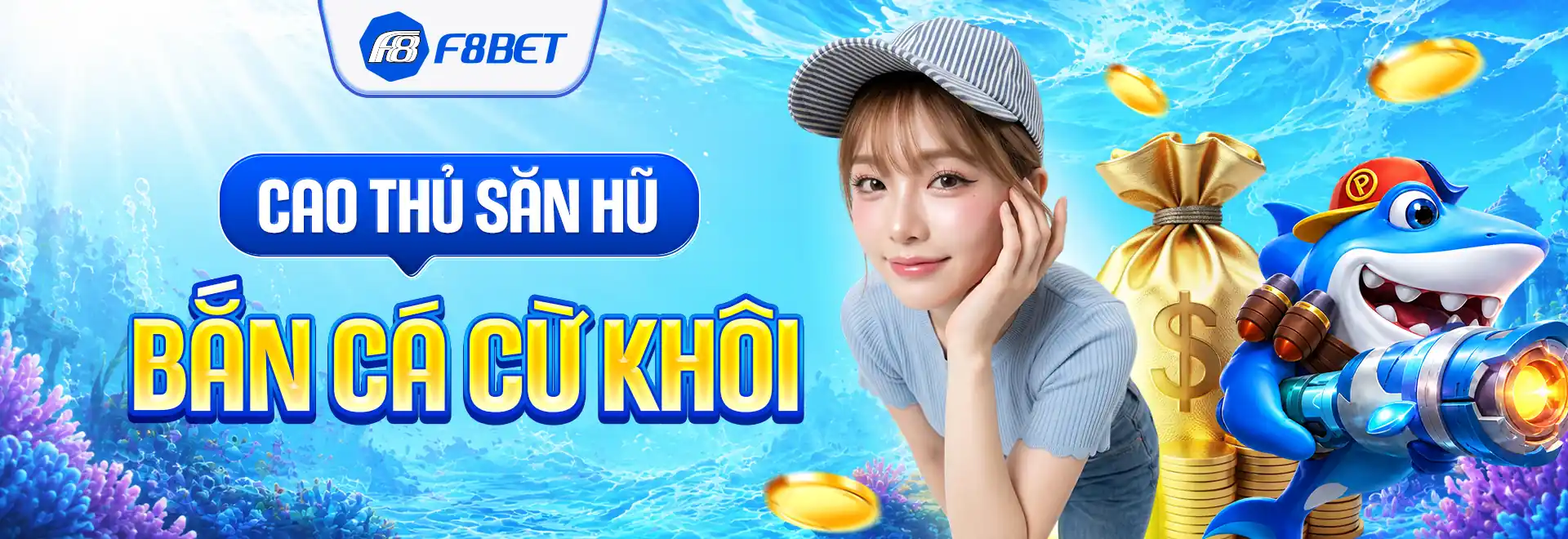 banner f8bet cao thủ săn hũ bắn cá cừ khôi